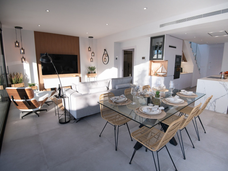 New Build Townhouse 3 Beds San Javier with Private Pool and Solarium