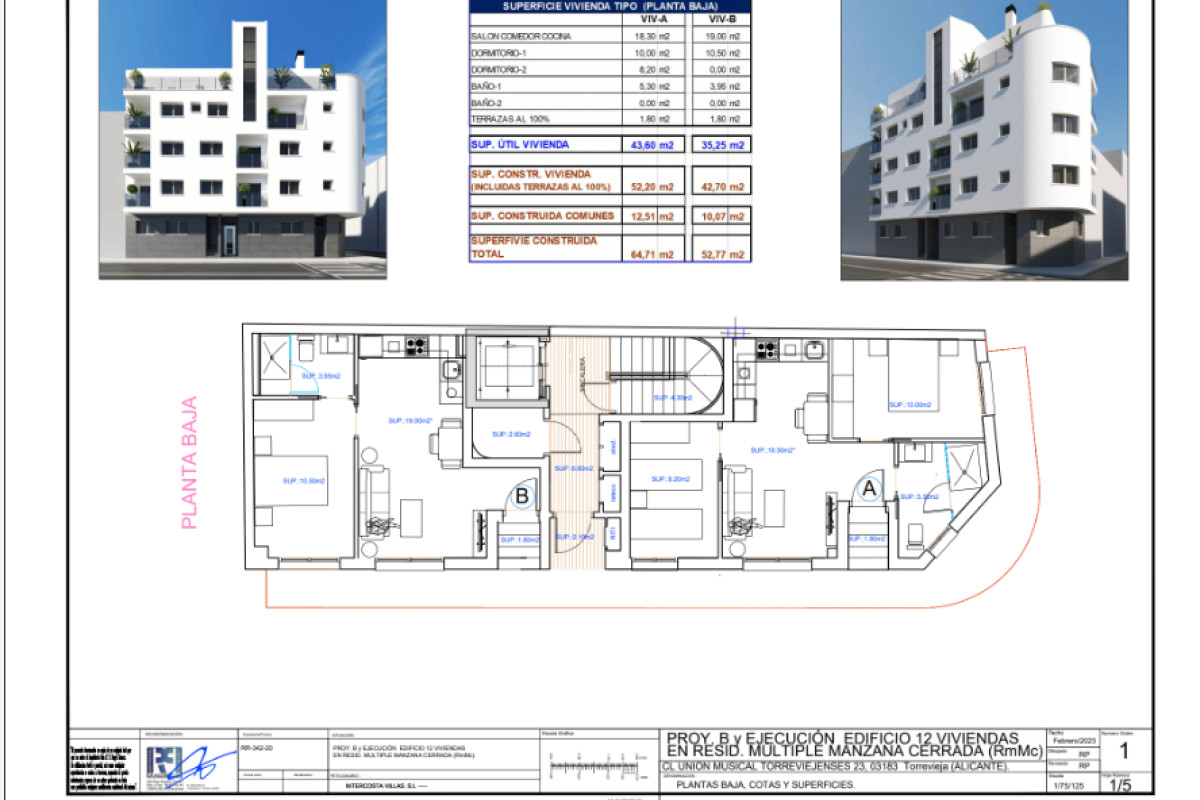 Planta baja en venta en Torrevieja zona 03181