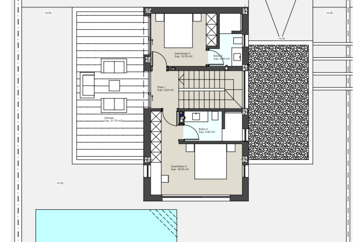 Villa en venta en Pilar de la Horadada zona 03191