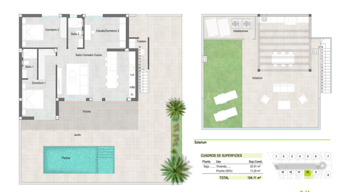 Villa en venta en Alhama de Murcia zona 30849