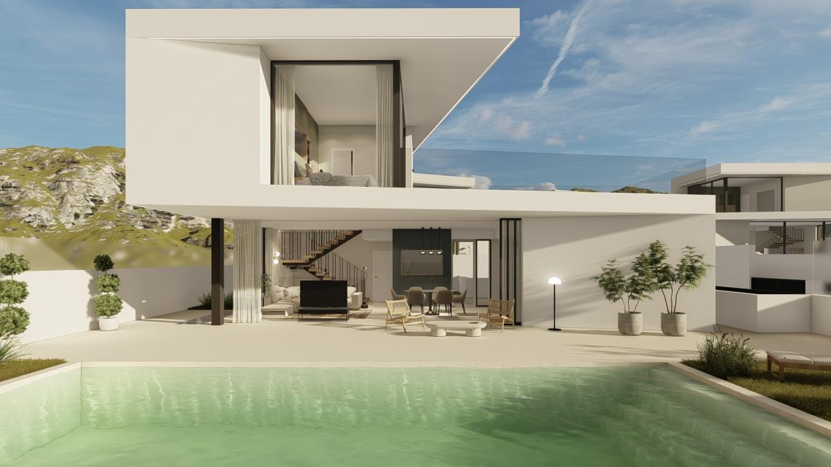 New Build Villa 3 Beds Polop with Private Pool and Views