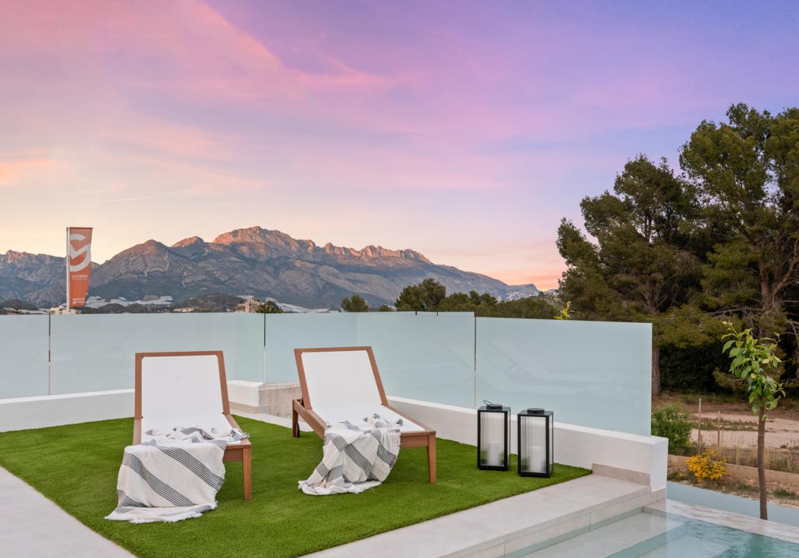 New Build Villa 3 Beds Polop with Private Pool and Views