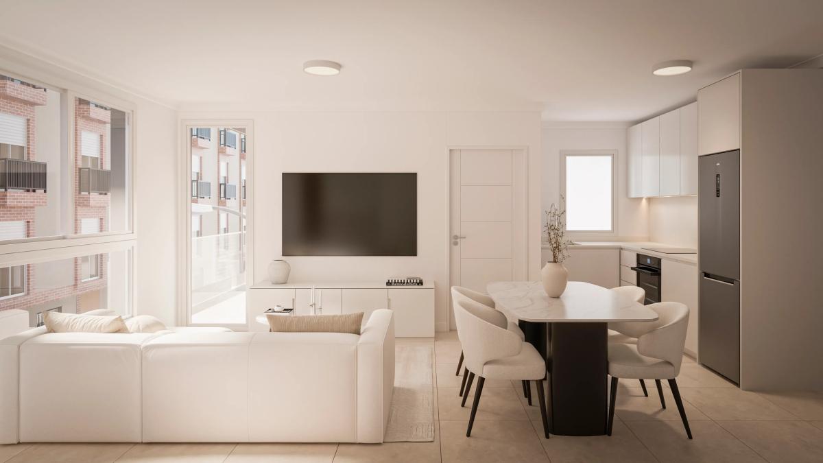 Modern Appartement 1 Slaapkamer Torrevieja met Zwembad en Solarium