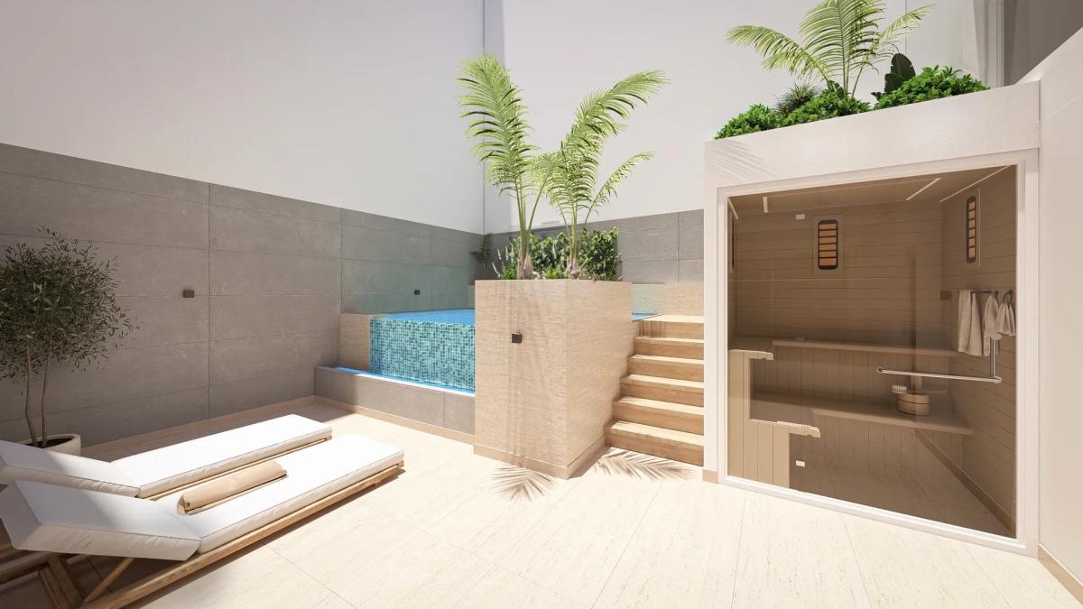 Modern Appartement 1 Slaapkamer Torrevieja met Zwembad en Solarium