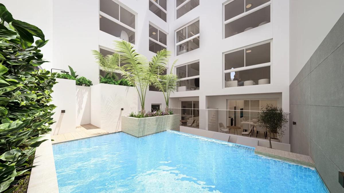 Modern Appartement 1 Slaapkamer Torrevieja met Zwembad en Solarium