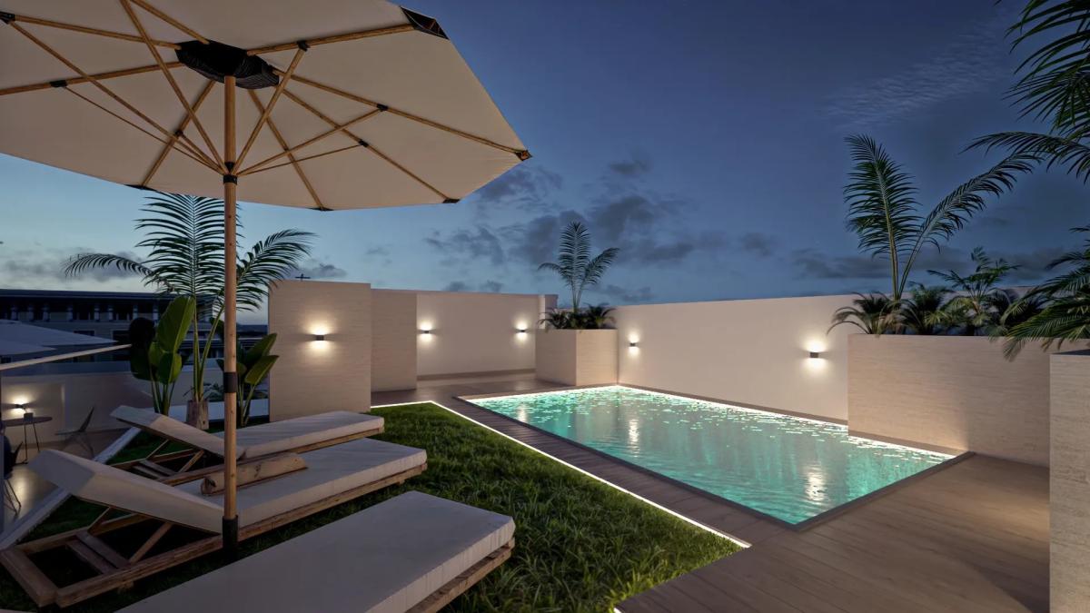 Modern Appartement 1 Slaapkamer Torrevieja met Zwembad en Solarium