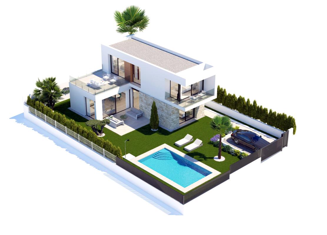 New Build Villa with 3 Bedrooms in Finestrat with Pool